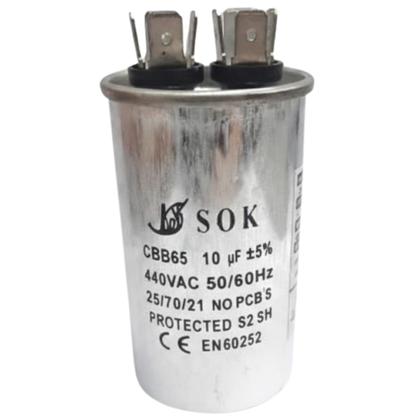 Capacitor De Partida 10uF 440V 40x70mm (Fast-on)