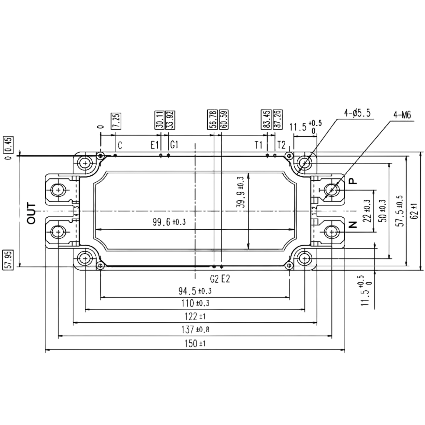 Módulo IGBT 2MBI600VN-120-50 1200V 600A