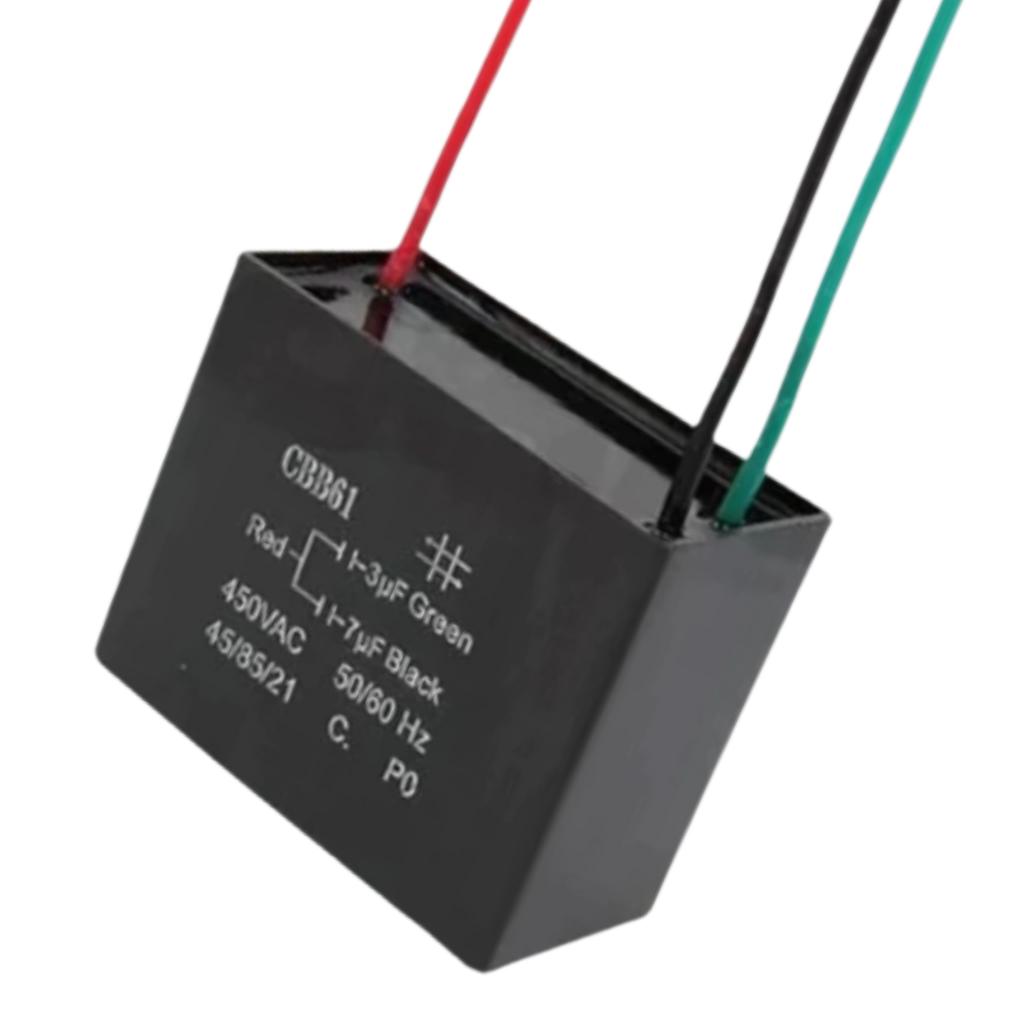 Capacitor De Partida CBB61 3uF+7uF 450V (3Fios)