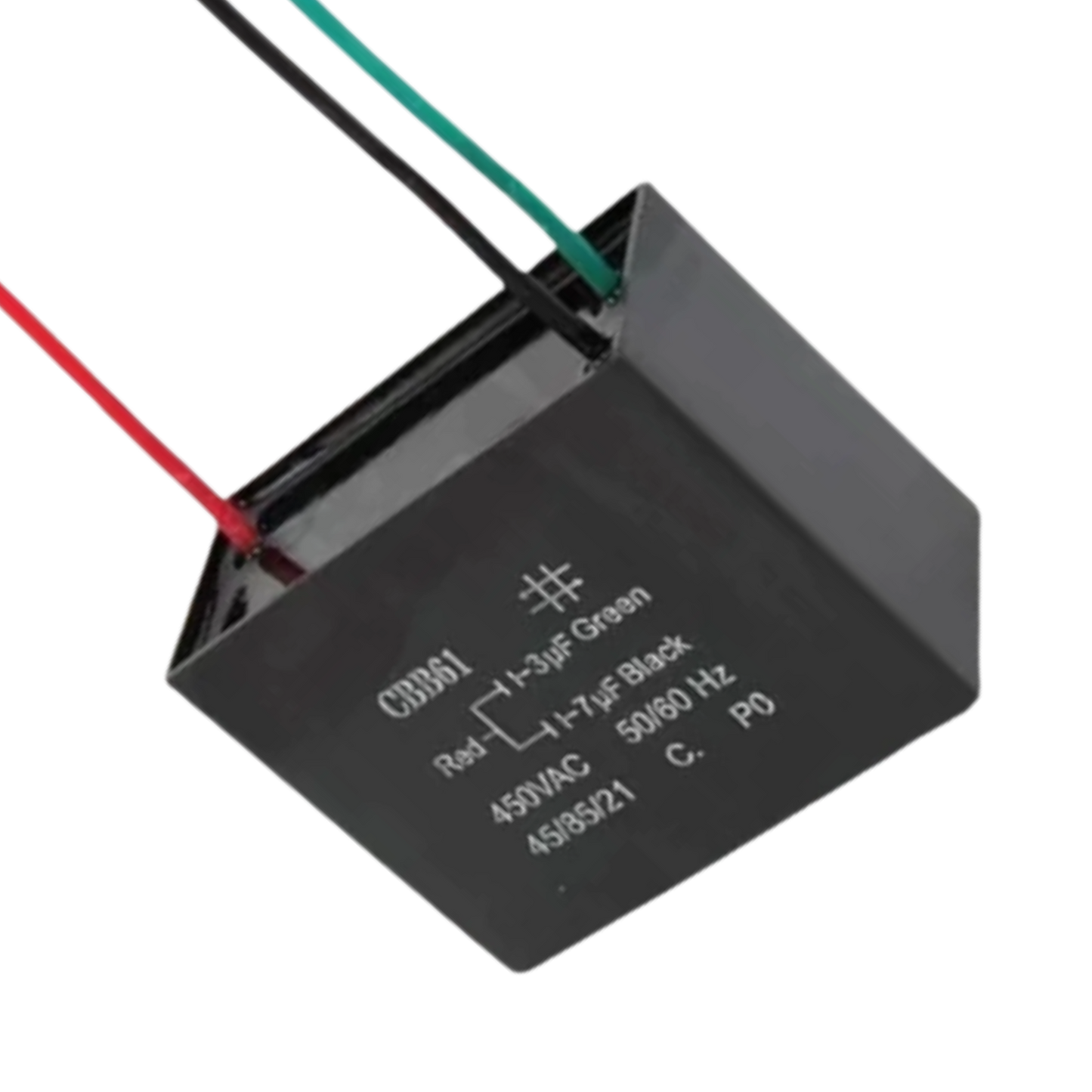 Capacitor De Partida CBB61 3uF+7uF 450V (3Fios)