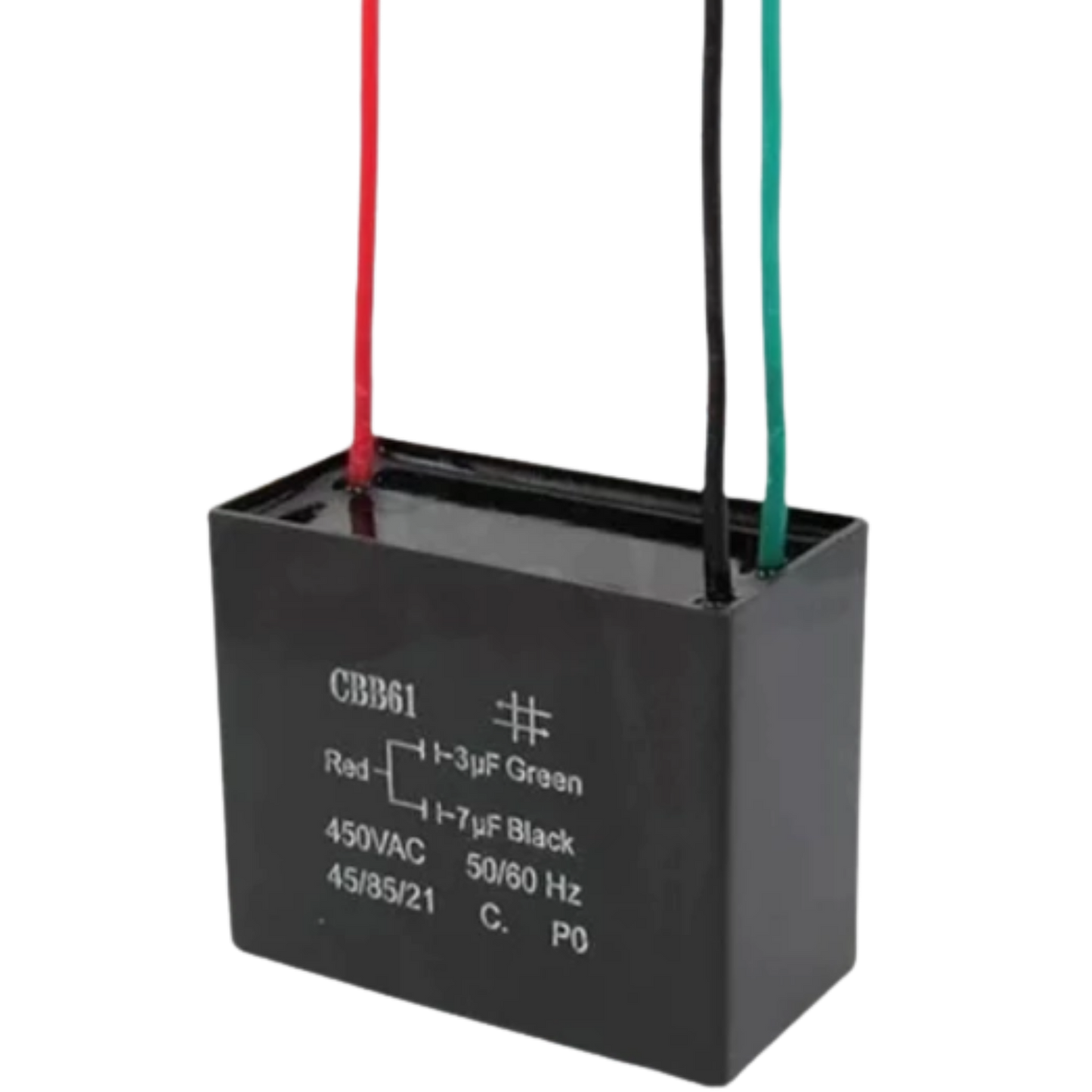 Capacitor De Partida CBB61 3uF+7uF 450V (3Fios)