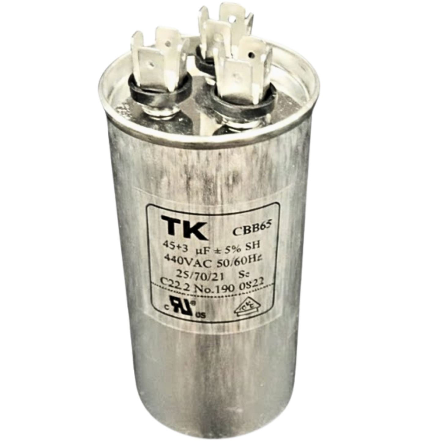 Capacitor De Partida 45uF+3uF 440V 55x105mm (Fast-on)