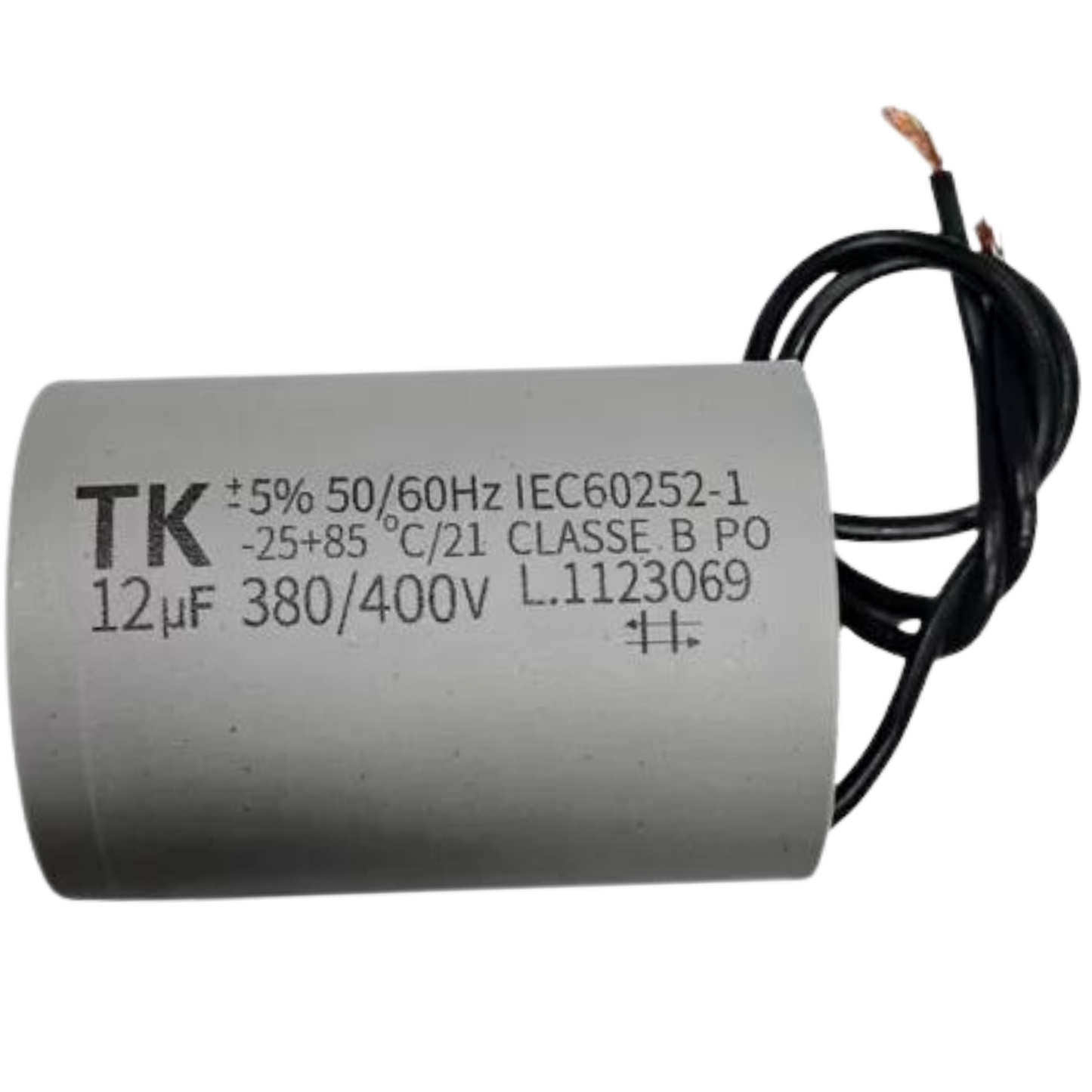 Capacitor De Partida 12uF 380/400V 35x47mm (2Fios)