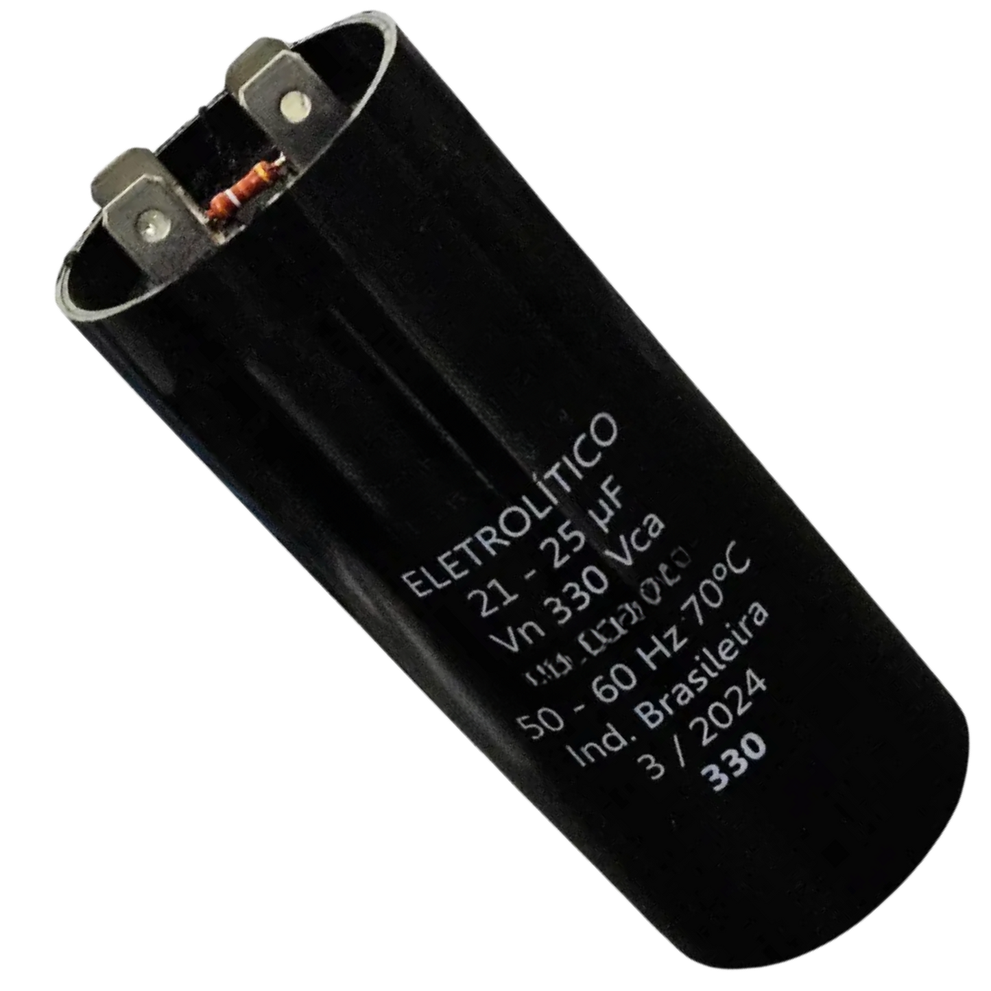 Capacitor De Partida 21uF-25uF 330V 45x85mm (Fast-on)