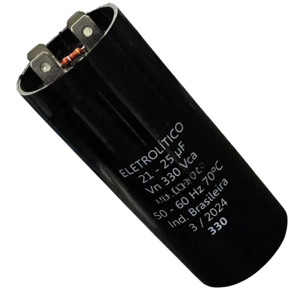 Capacitor De Partida 21uF-25uF 330V 45x85mm (Fast-on)