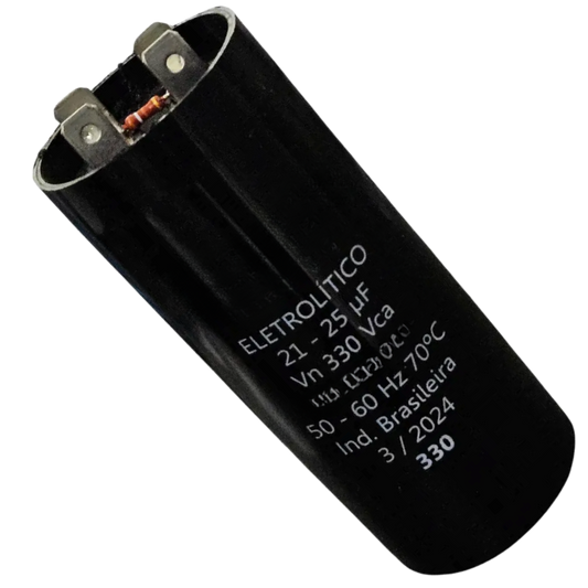 Capacitor De Partida 21uF-25uF 330V 45x85mm (Fast-on)
