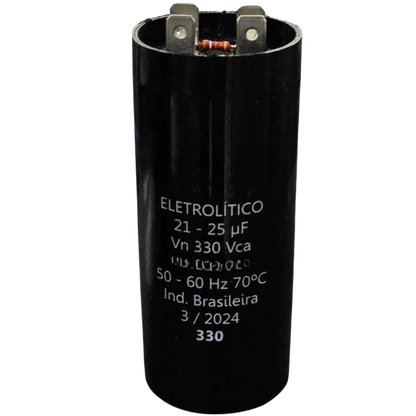 Capacitor De Partida 21uF-25uF 330V 45x85mm (Fast-on)