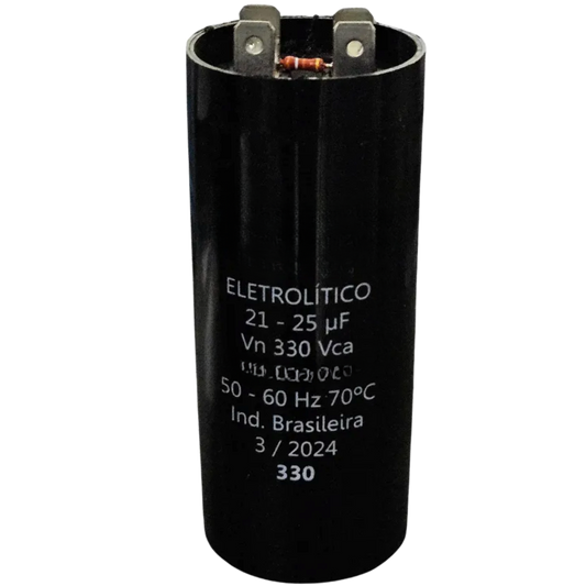 Capacitor De Partida 21uF-25uF 330V 45x85mm (Fast-on)