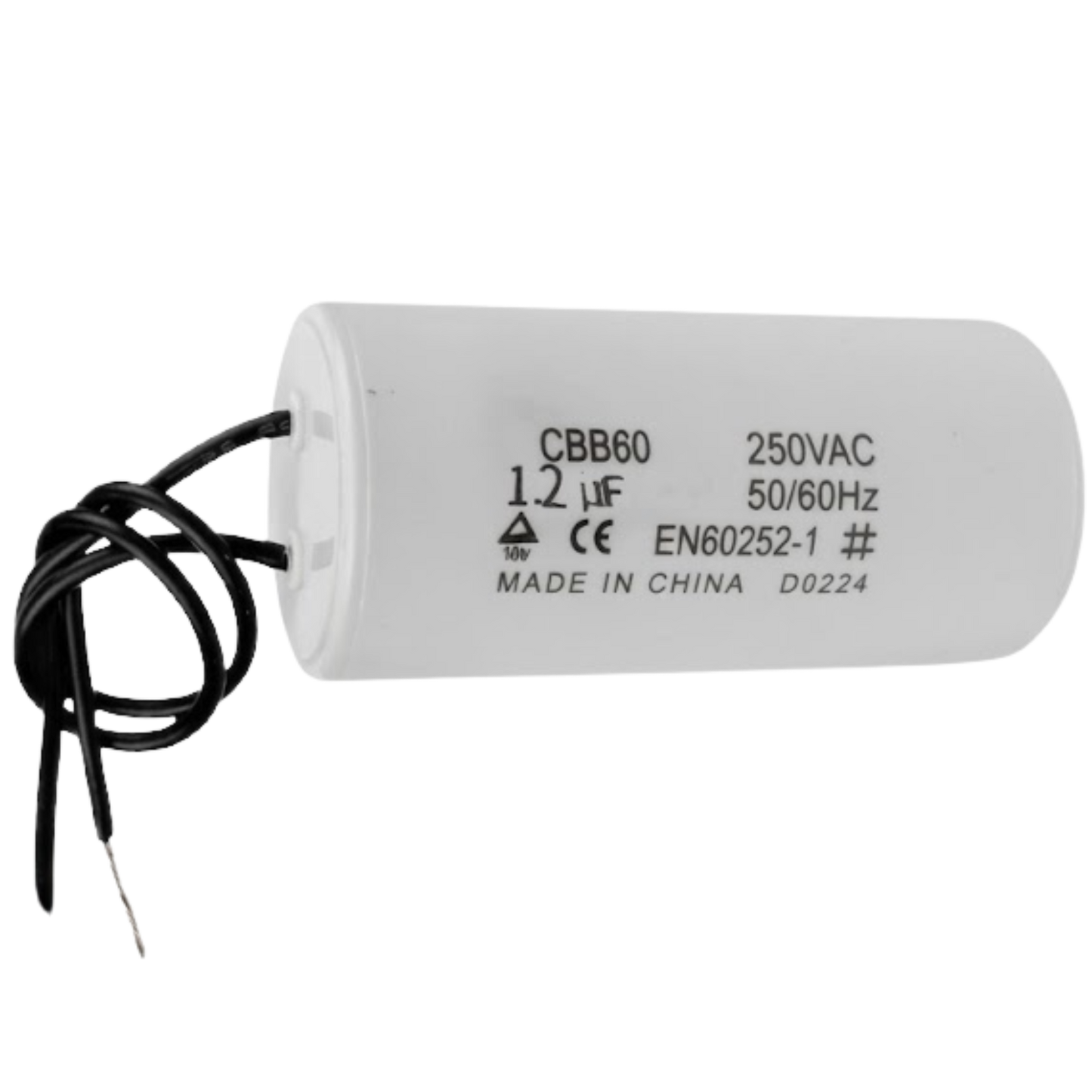 Capacitor De Partida 1,2uF 250V 22x50mm (2Fios)