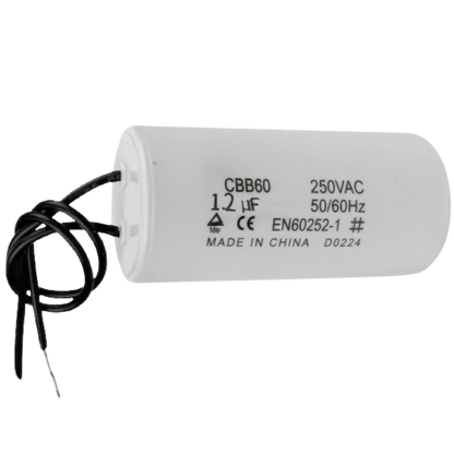 Capacitor De Partida 1,2uF 250V 22x50mm (2Fios)