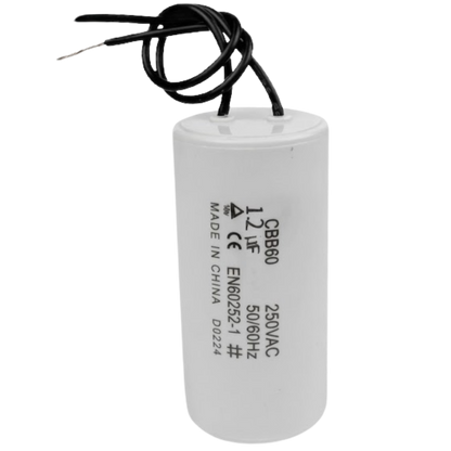 Capacitor De Partida 1,2uF 250V 22x50mm (2Fios)