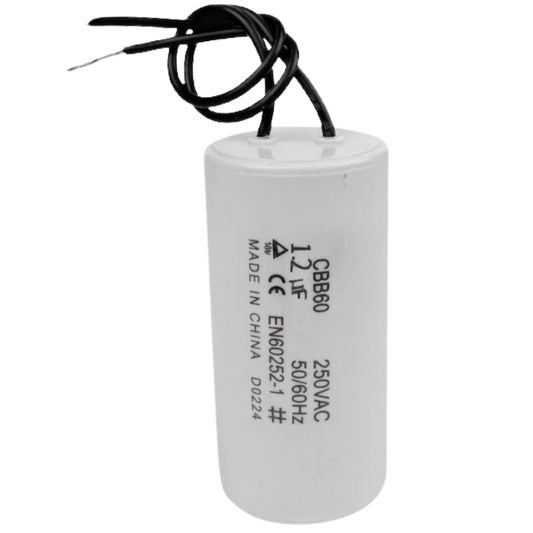 Capacitor De Partida 1,2uF 250V 22x50mm (2Fios)