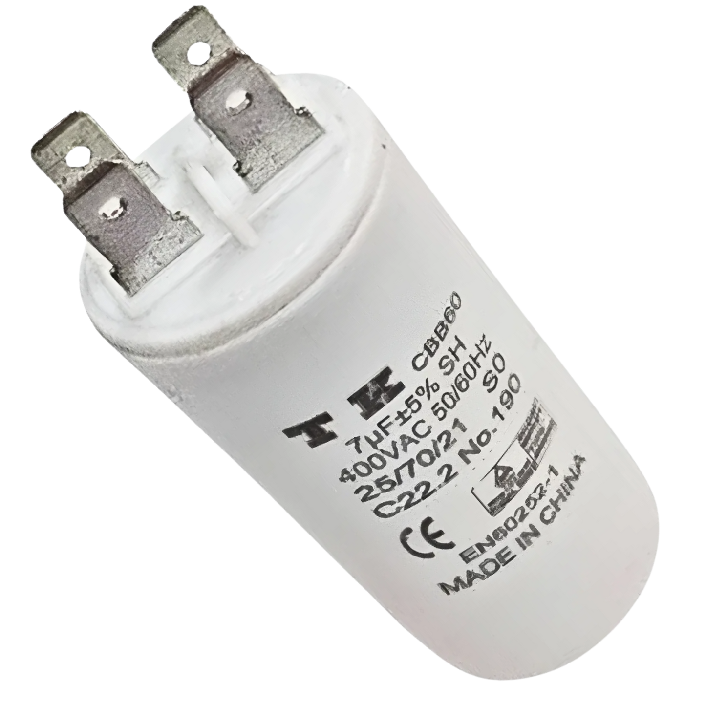 Capacitor De Partida 7uF 400V 30x60mm (Fast-on)