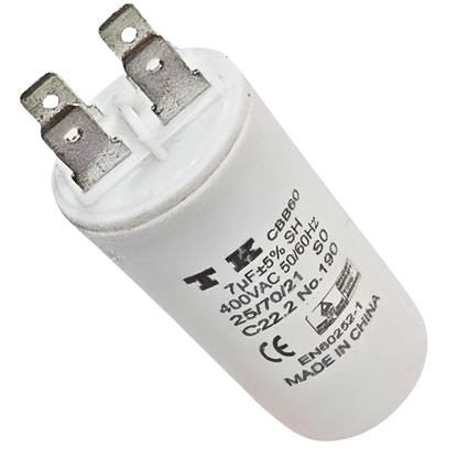 Capacitor De Partida 7uF 400V 30x60mm (Fast-on)