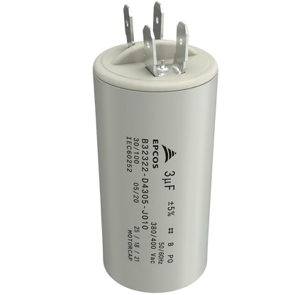 Capacitor De Partida 3uF 380/400V 30x62mm (Fast-on)