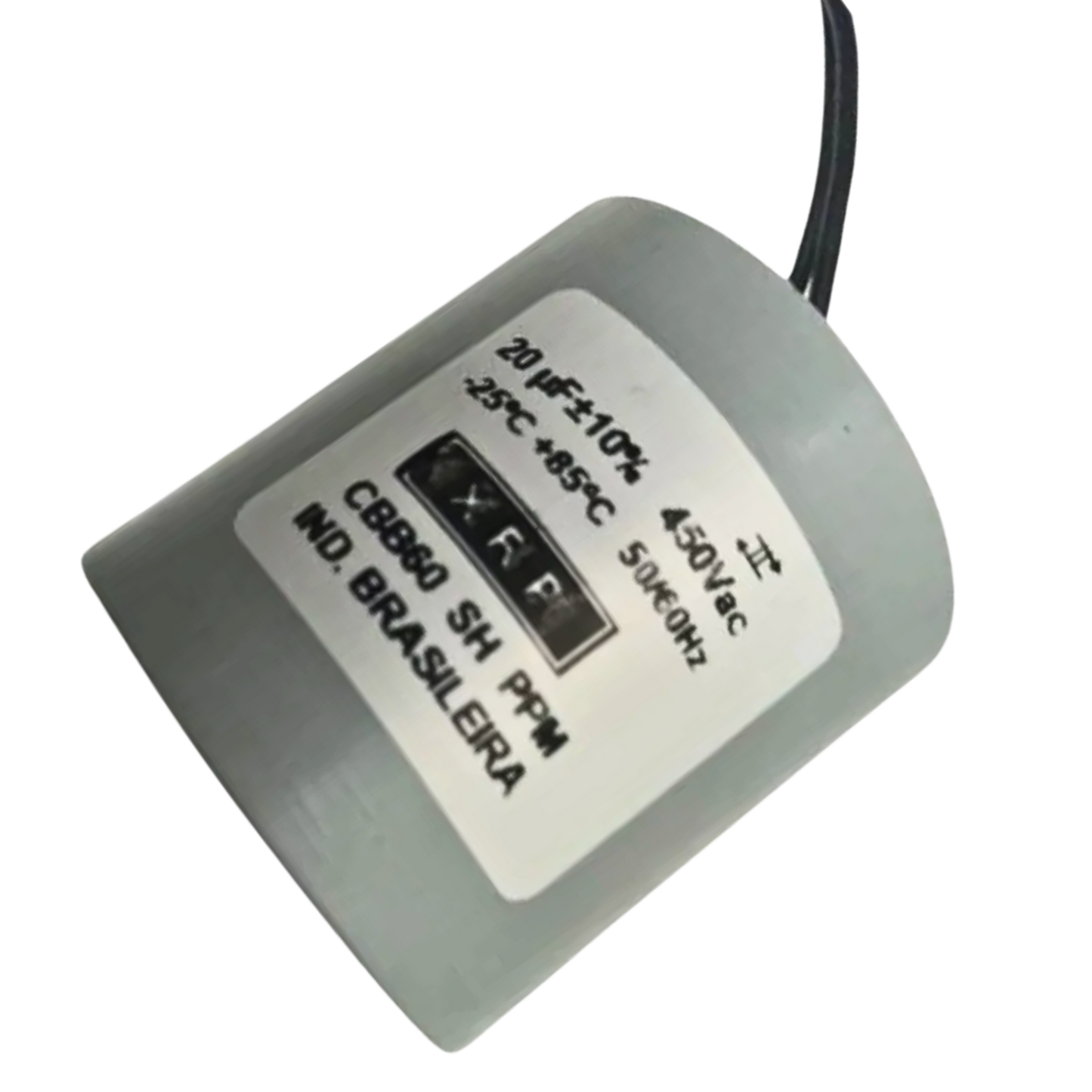 Capacitor De Partida 20uF 450V 50x50mm (2Fios)