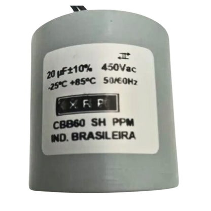 Capacitor De Partida 20uF 450V 50x50mm (2Fios)
