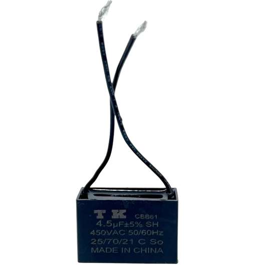 Capacitor de Partida CBB61 4,5uF 450V (2Fios)