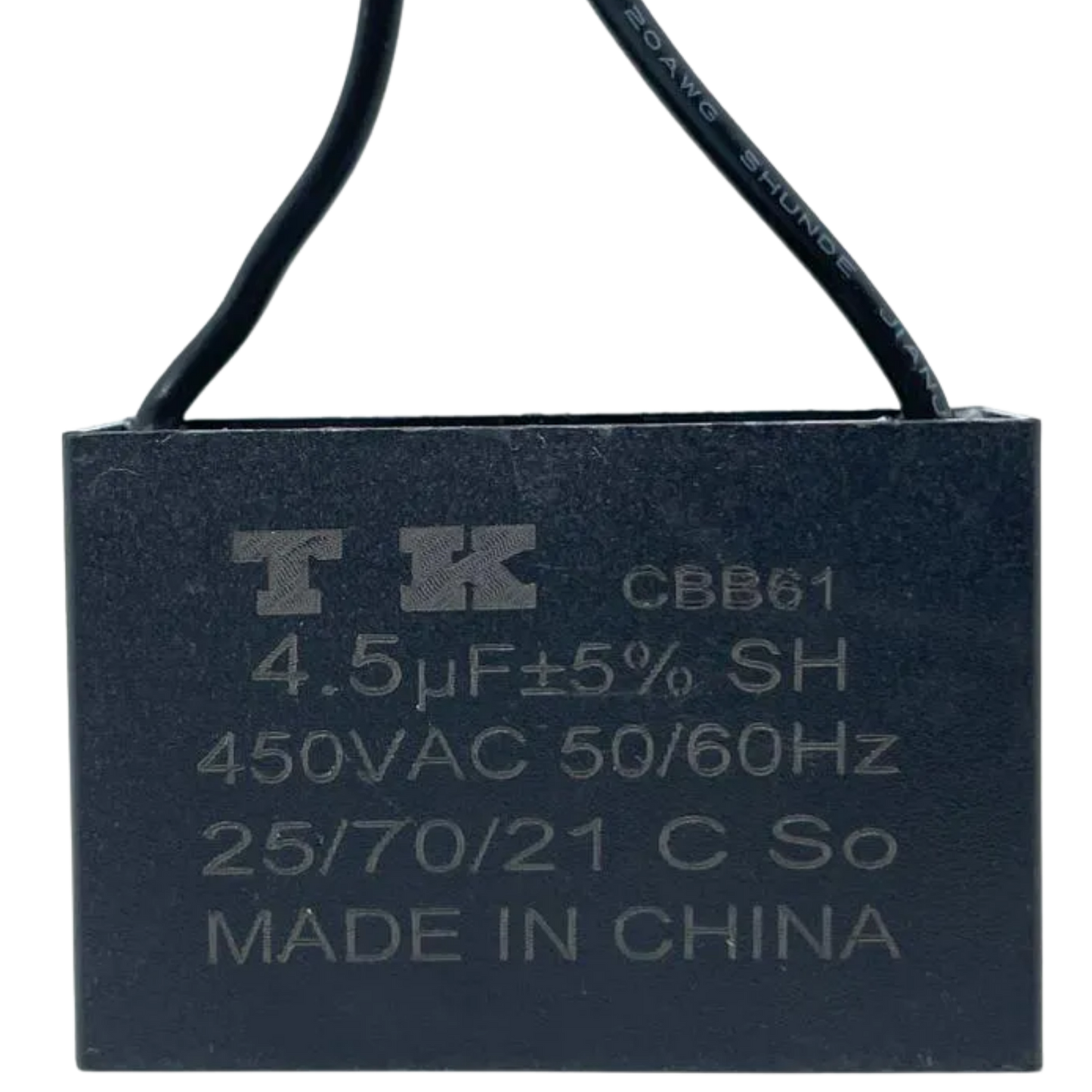 Capacitor de Partida CBB61 4,5uF 450V (2Fios)