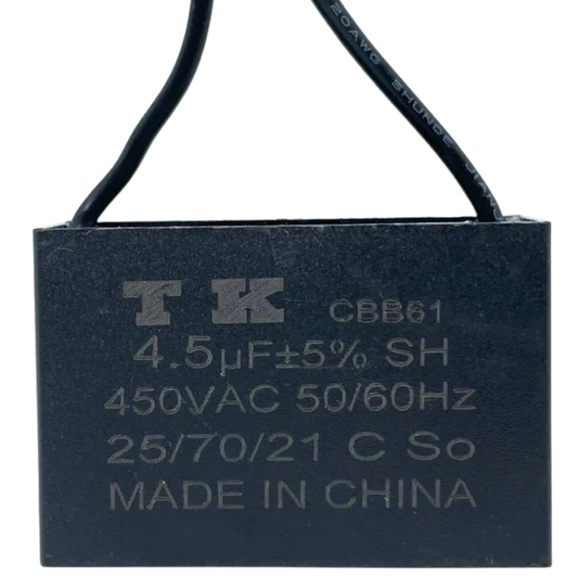 Capacitor de Partida CBB61 4,5uF 450V (2Fios)