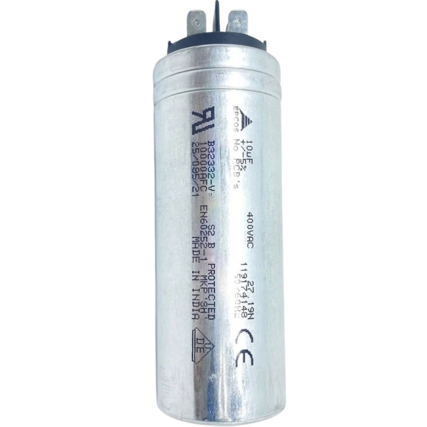 Capacitor de Partida 10uF 400V 35x78mm (Fast-on)