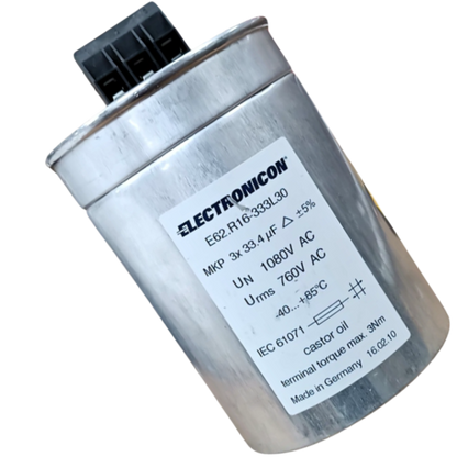 Capacitor Trifásico 33,4uF 1080V 120x165mm