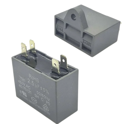 Capacitor De Partida CBB61 2,5uF 450V (Fast-on)