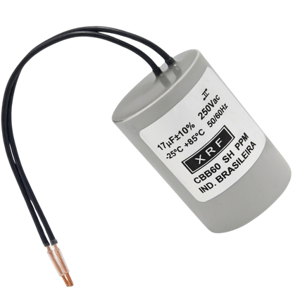 Capacitor De Partida 17uF 250V 26x47mm (2Fios)
