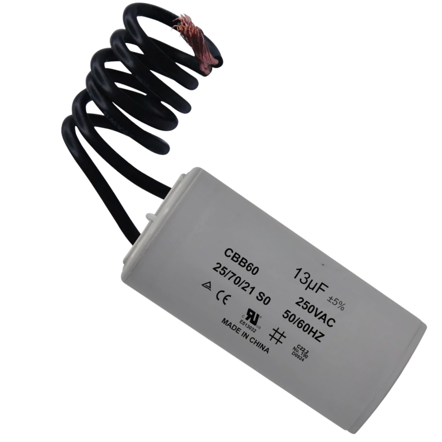Capacitor De Partida 13uF 250V 30x56mm (2Fios)