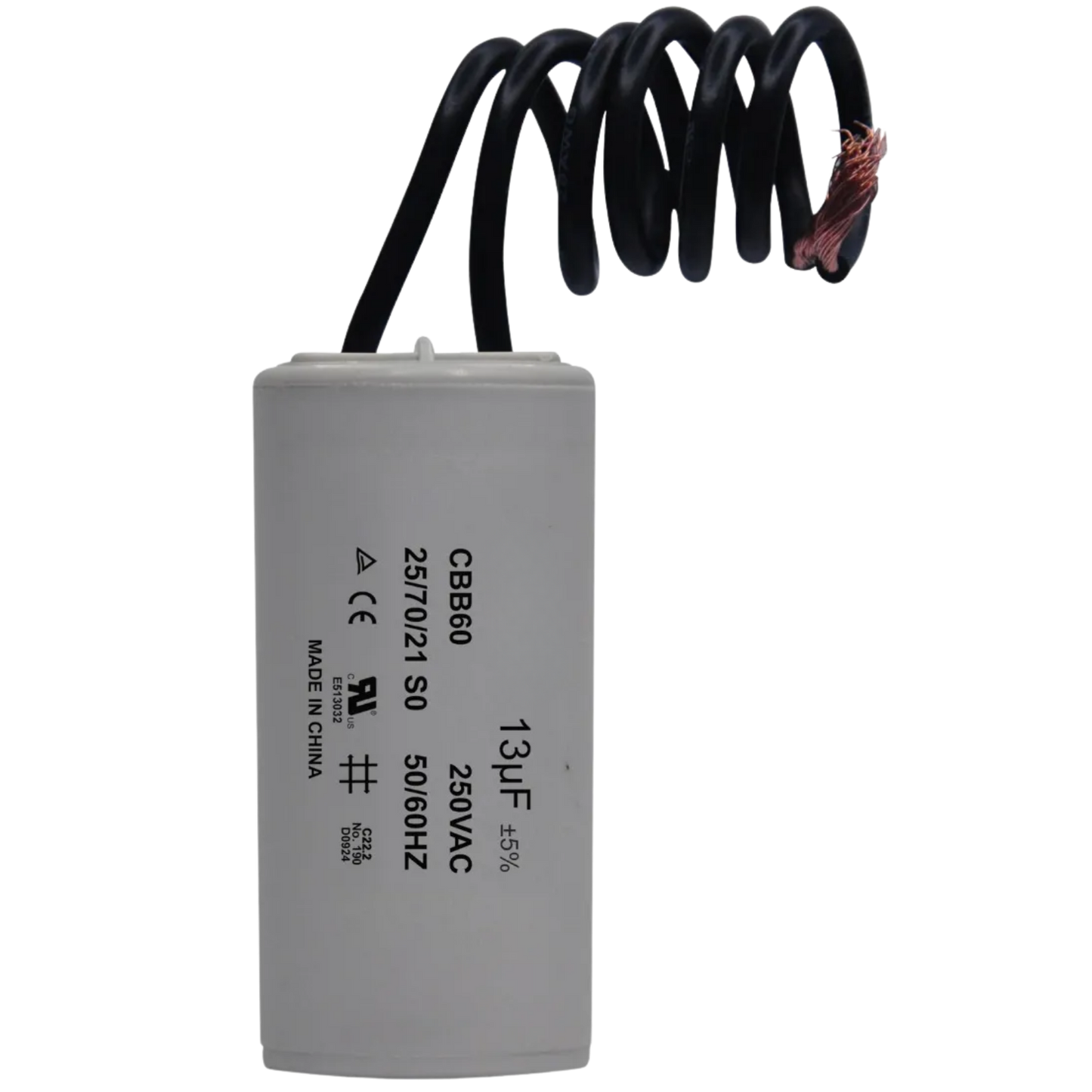 Capacitor De Partida 13uF 250V 30x56mm (2Fios)