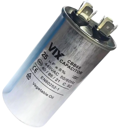 Capacitor Partida 25uF 440V 45x90mm (Fast-on)