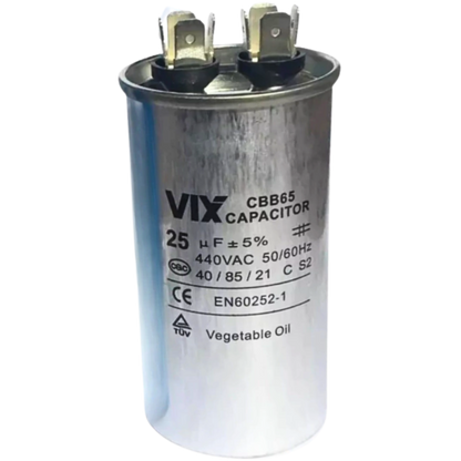 Capacitor Partida 25uF 440V 45x90mm (Fast-on)