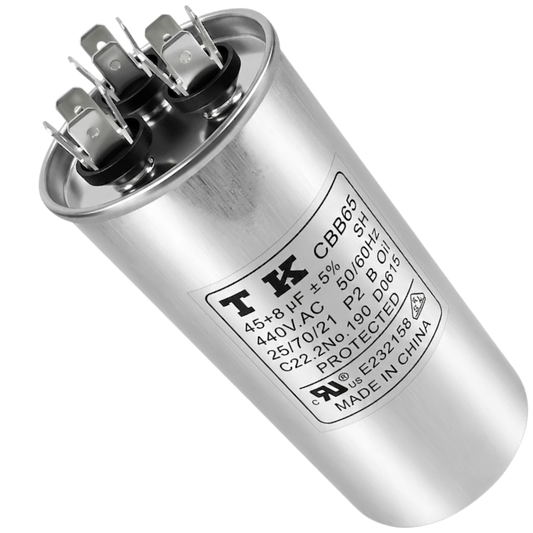 Capacitor De Partida 45uF+8uF 440V 55x105mm (Fast-on)