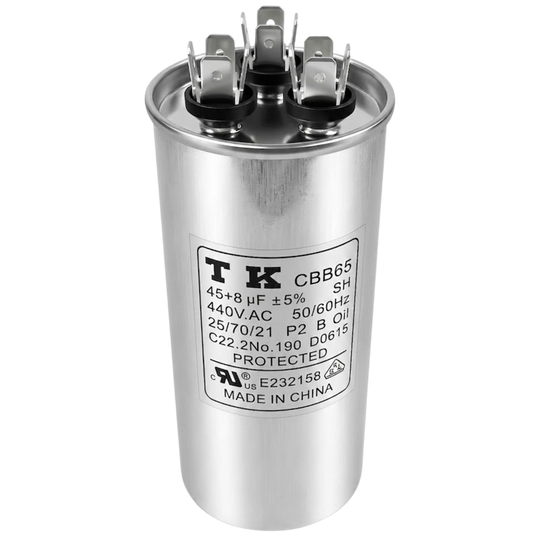 Capacitor De Partida 45uF+8uF 440V 55x105mm (Fast-on)
