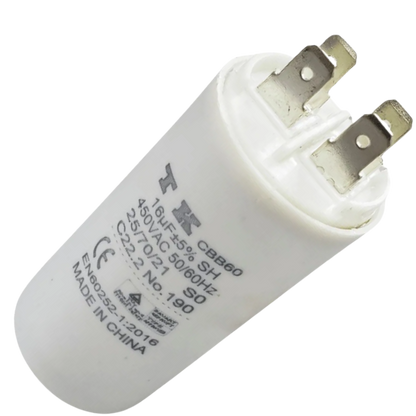 Capacitor De Partida 16uF 450V 36x70mm (Fast-on)