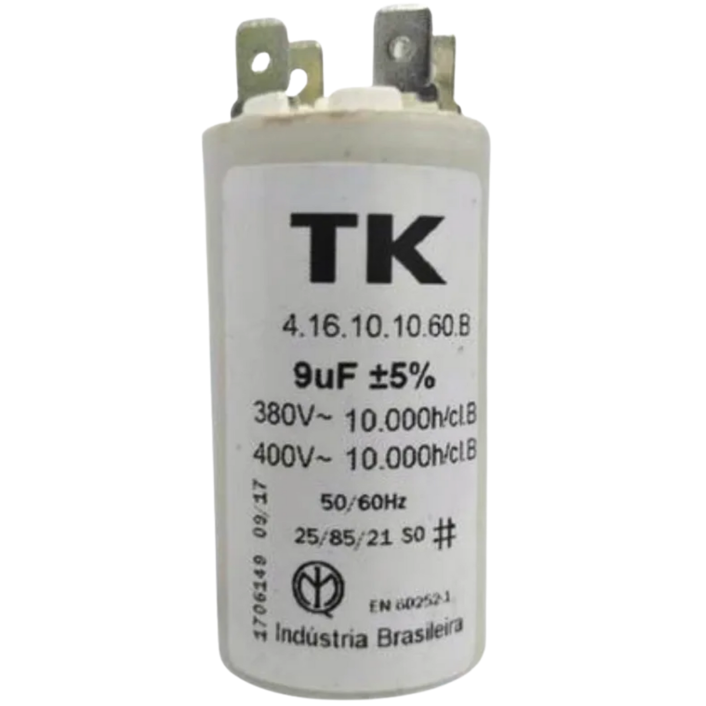 Capacitor De Partida 9uF 400V 34x66mm (Fast-on)