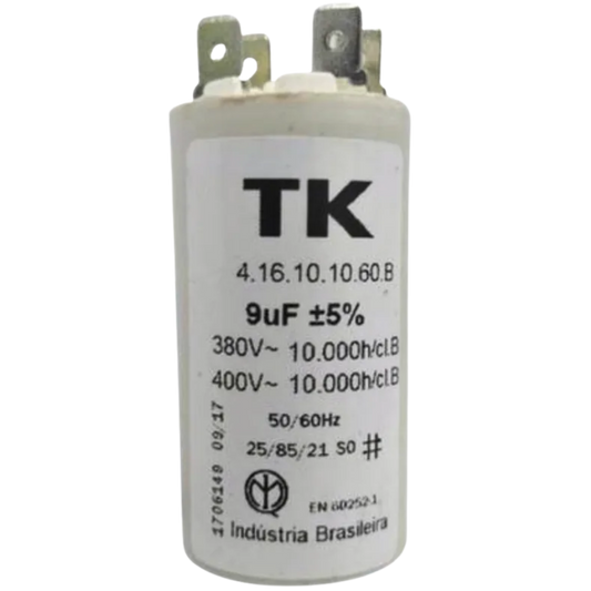 Capacitor De Partida 9uF 400V 34x66mm (Fast-on)