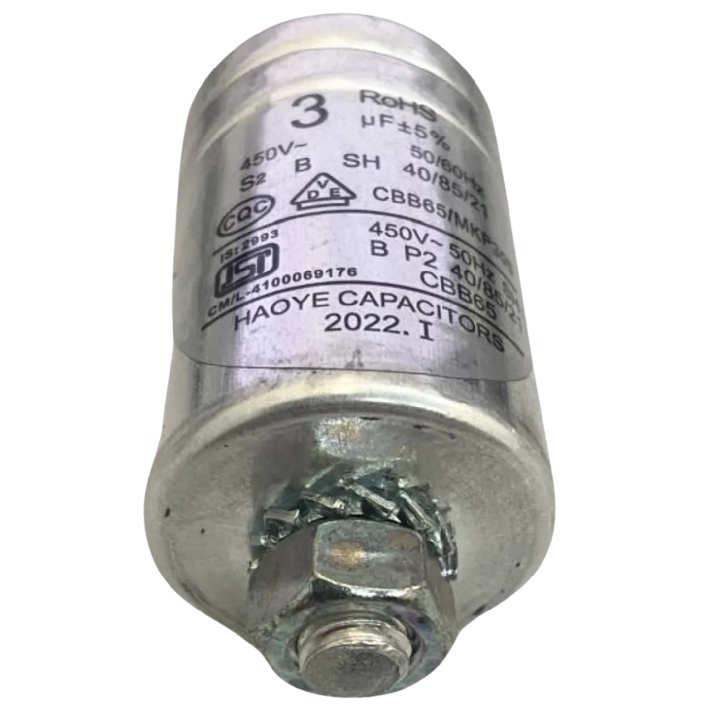 Capacitor De Partida 3uF 450V 34x50mm (Fast-on)