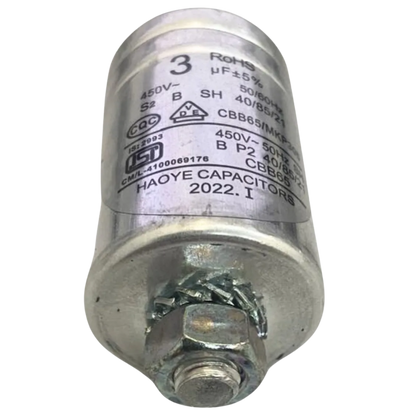Capacitor De Partida 3uF 450V 34x50mm (Fast-on)