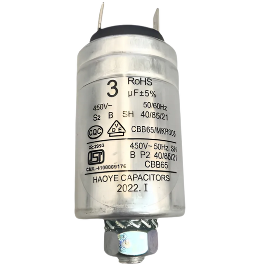 Capacitor De Partida 3uF 450V 34x50mm (Fast-on)