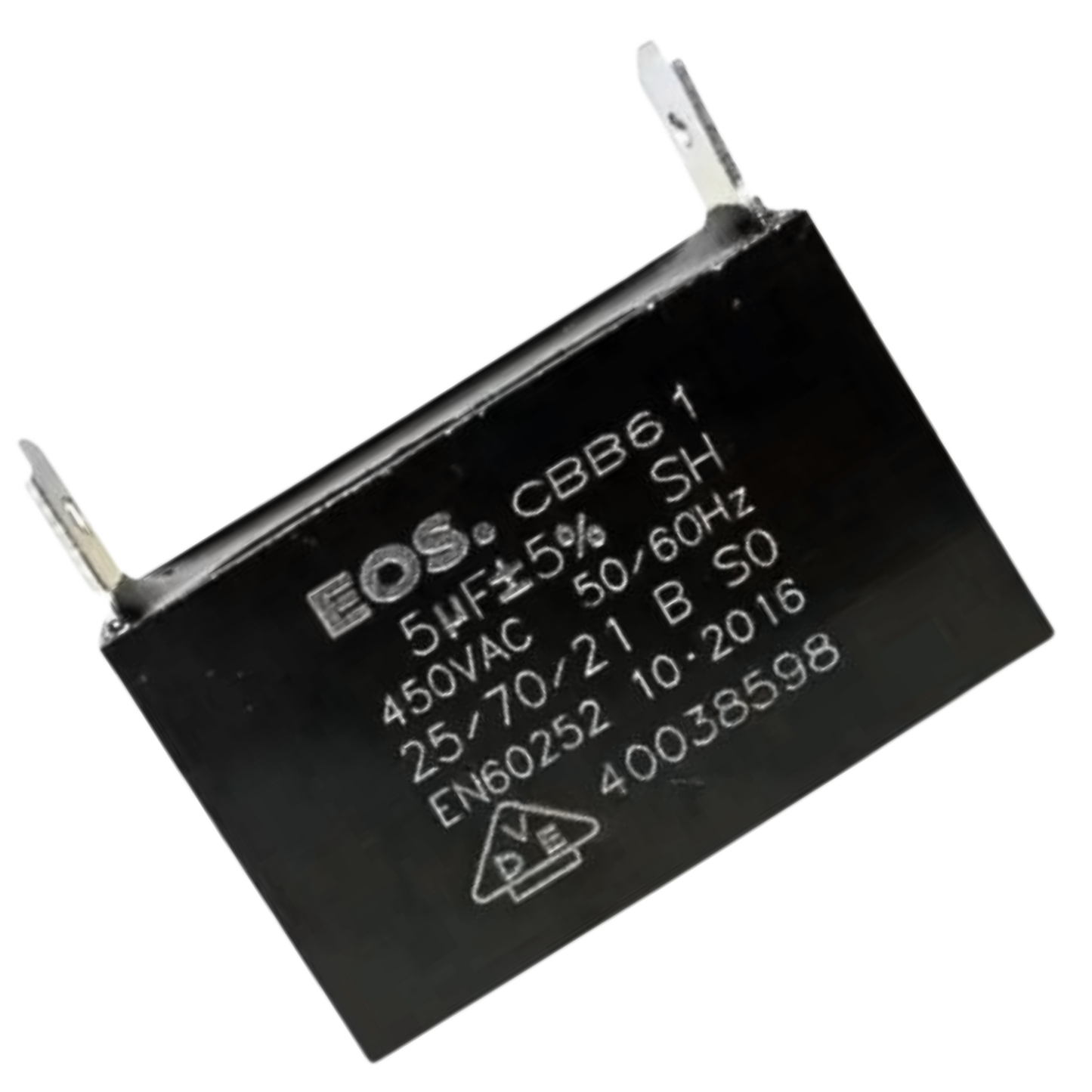Capacitor De Partida CBB61 5uF 450V (Fast-on)