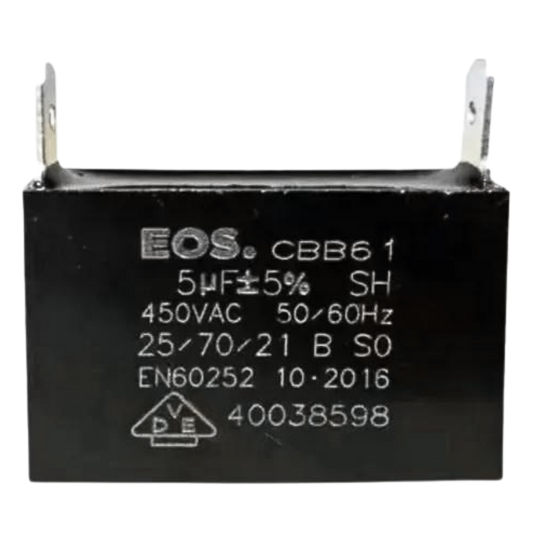Capacitor De Partida CBB61 5uF 450V (Fast-on)