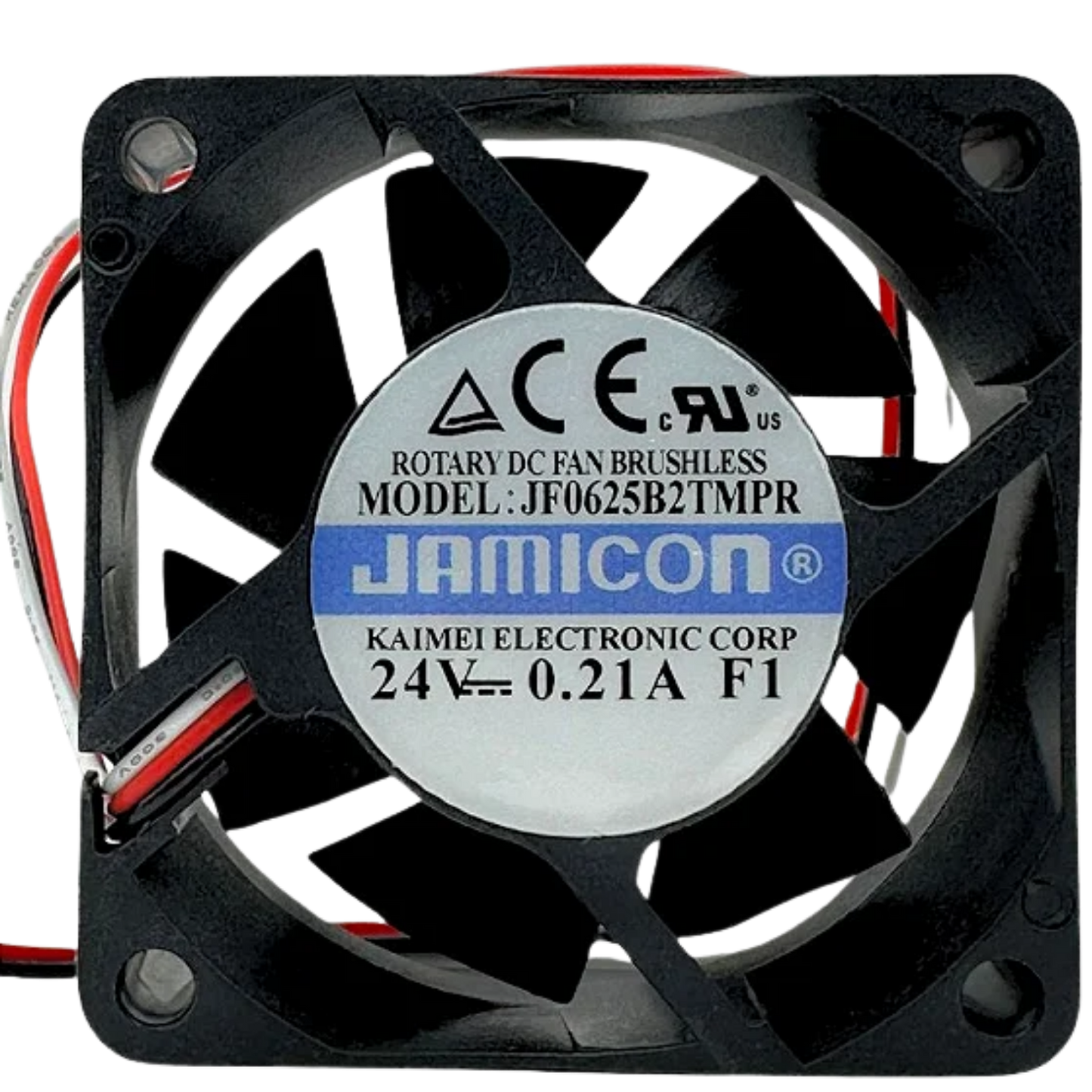 Microventilador JF0625B2TMPR 24VDC 0,21A 60x60x25mm