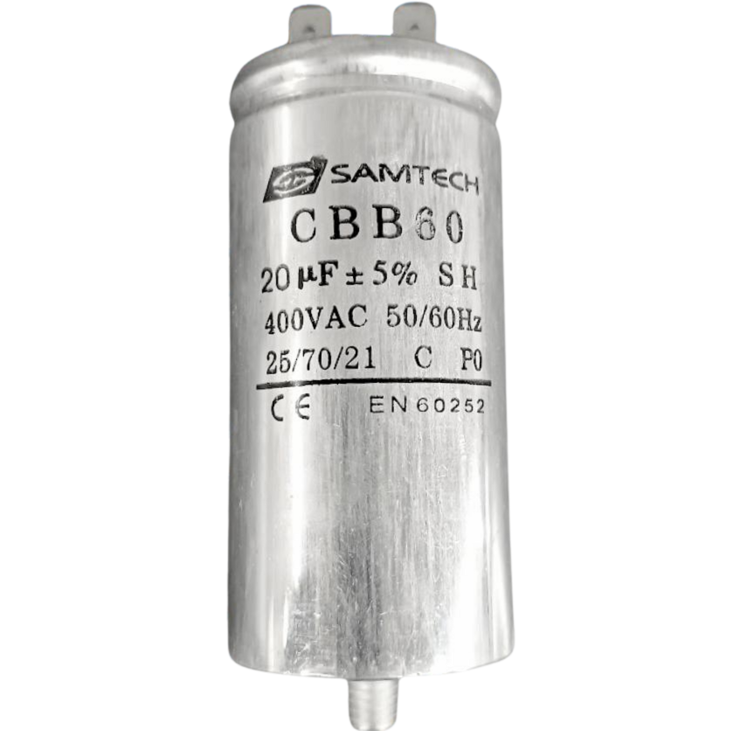 Capacitor De Partida 20uF 400V 38x78mm (Fast-on)