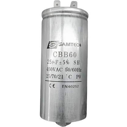 Capacitor De Partida 25uF 450V 45x100mm (Fast-on)