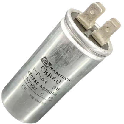Capacitor De Partida 5uF 450V 30x35mm (Fast-on)