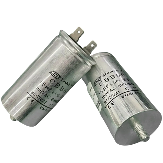 Capacitor De Partida 15uF 400V 40x77mm (Fast-on)