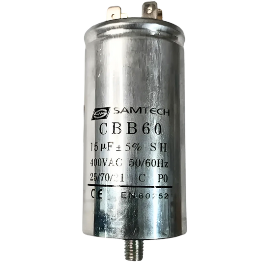 Capacitor De Partida 15uF 400V 40x77mm (Fast-on)
