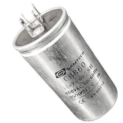 Capacitor De Partida 15uF 450V 40x77mm (Fast-on)