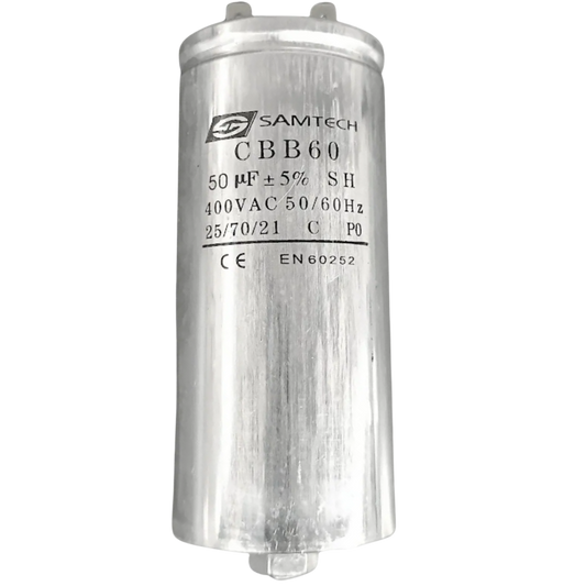Capacitor De Partida 50uF 400V 50x105mm (Fast-on)